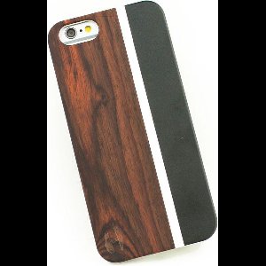 Hoentjen Creatie, Houten hardcase zwart/aluminium - iPhone 6 / 6s