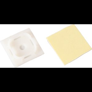 Kortpack - Witte plakzadels - 40mm x 40mm - Wit - 100 stuks per verpakking - (099.8956)