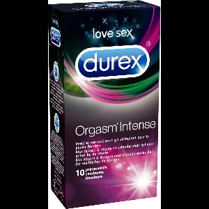 6x Durex Condooms Orgasm' Intense - 10 stuks