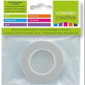 Tape dubbelzijdig transparant 3mmx10m