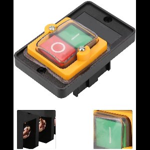 Waterdichte AAN/UIT Drukknopschakelaar voor Machines - 10A, Zelfsluitend/Automatische Reset