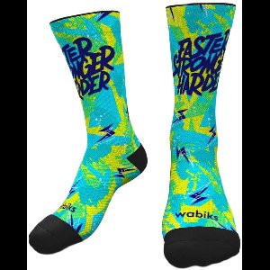 Wabiks Faster Stronger Harder Crewsokken Groen,Blauw EU 39-42 Man,Vrouw