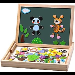 Magnetisch Teken- en Puzzelbord voor Kinderen - 100 Delen Educatief Speelgoed