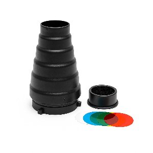 20cm - Snoot met Honeycomb Grid en kleurfilters