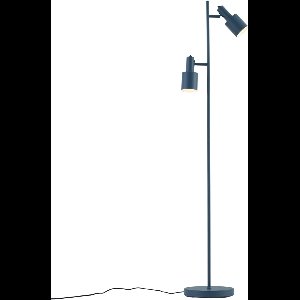 QAZQA stijn - Moderne Vloerlamp | Staande Lamp - 2 lichts - H 156 cm - Blauw - Woonkamer
