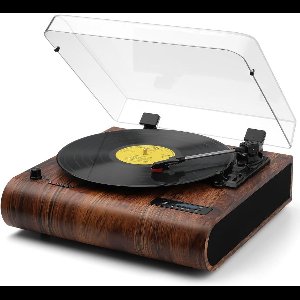 White-Label® Platenspeler Bluetooth - CD Speler met Speakers - Vintage - Bruin