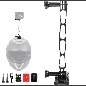 Egoods - Uitbreidingsarm voor Helm Mount Accessoires Compatibel met Action Camera's - Aluminium Pole Mount Combo 7 Pack