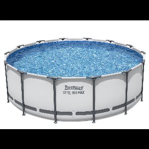Bestway - Steel Pro MAX - Opzetzwembad inclusief filterpomp en accessoires - 427x122 cm - Rond