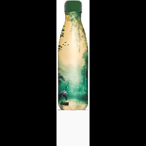 IZY Drinkfles - Bamboo Glow - 500ML - Inclusief donatie - Waterfles - Thermosbeker - RVS - 12 uur lang warm