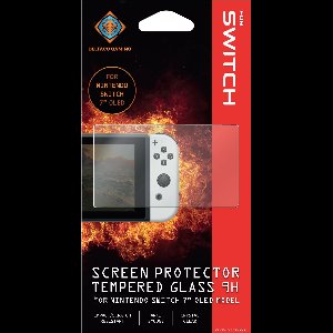 Deltaco GAM-151 Screenprotector - Geschikt voor Nintendo Switch OLED - Schermbeveiliging - Gehard Glas H9
