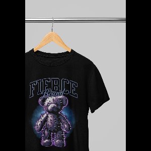 Oversized shirt - Fierce Bound - Wurban Wear | T-shirt | Merk kleding | Unisex tshirt | Streetwear | Pump cover | Techno outfit | Merk shirt | Gym shirt | y2k | Techwear | Urban | Grote maten | T-shirt heren | T-shirt dames | Zwart