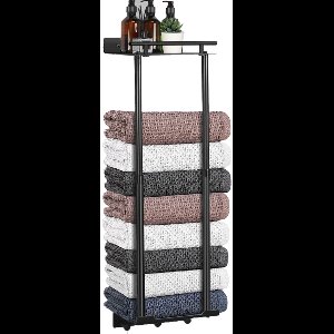 Handdoekrek Badkamer - Handdoekhouder - Zwart