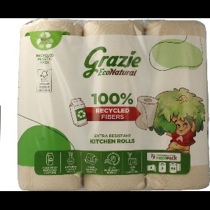 Grazie Natural Keukenrol 3-laags 3 Stuks