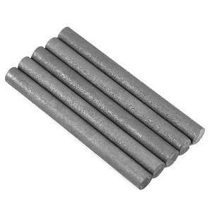 ByShane - 5-delig Graphite Elektroden Set - 99.9% Zuiverheid - Zwart Cilinder 100×10mm - Voor Metallurgie, Elektronica en Chemische Industrie