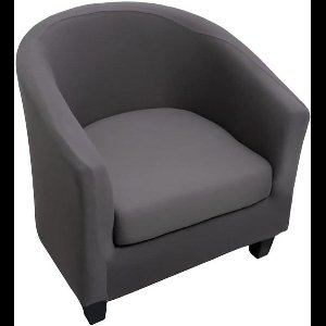 Stretch Tub Chair Slipcover 2 stuks - Meubelbeschermer voor fauteuil - verwijderbaar en wasbaar