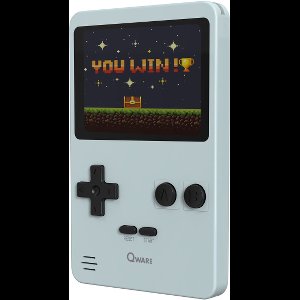 Qware - Retro Gamer - Retro Spelcomputer - Retro Console - Mini Spelcomputer - 2.8 inch - 8-Bit - 240 Games - Klassiek - Nostalgie - Spelletjes - Grijs
