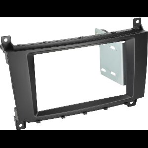2-DIN Paneel geschikt voor Mercedes Benz C-klasse W203/ CLC-Klasse - Kleur: Zwart