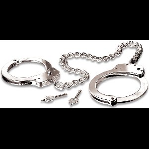 Pipedream Fetish Fantasy HandBoeien Metal Leg Cuffs zilver