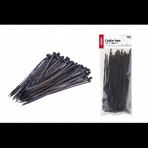 Zwarte Kabelbinders 2,5x150mm - 100 Stuks