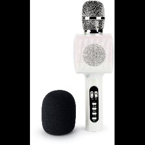 Bigben Party Karaokemicrofoon voor kinderen - Met LED + Bluetooth - Wit