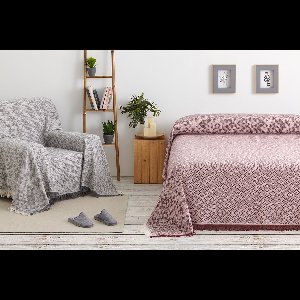 Belmarti® Foulard Formentera 180x270cm Lichtgrijs – Luxe plaid voor bank & bed – Zacht & stijlvol