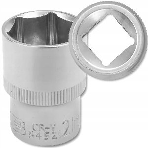 JCB Dopslagsleutel 1/2" 21mm 6-kant Cr-V