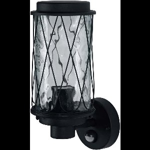 Osram LED wand- en plafondlamp, lamp voor buitentoepassingen, E27-fitting, geïntegreerde daglicht- en bewegingssensor, Endura Classic Cage Up Sens