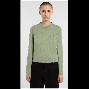 Dickies Christiana Gd T-shirt Met Lange Mouwen Groen S Vrouw