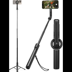 SPIGEN S580W MAGSAFE BLUETOOTH SELFIESTICK LANG STATIEF ZWART