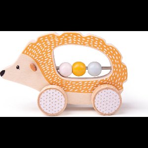 BigJigs Houten Speelfiguur - Egel - Rollend Speelgoed - Helpt met Tellen