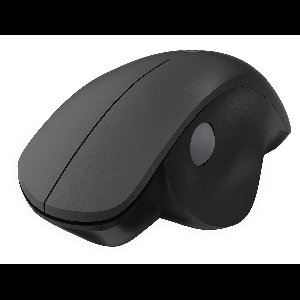 Qware Office - Ergonomische Muis - Muis - Draadloos - 2.4 GHz - Dongle - Duimsteun - Duimscrol - Luton - 1600 DPI - Zwart
