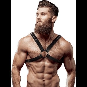 FETISH SUBMISSIVE ATTITUDE | Fetish Submissive Attitude - Eco Leather Crossed Chest Strap Harness Men