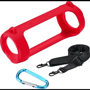 YONO Case geschikt voor JBL Flip 6 5 - Hoes - Siliconen - Rood