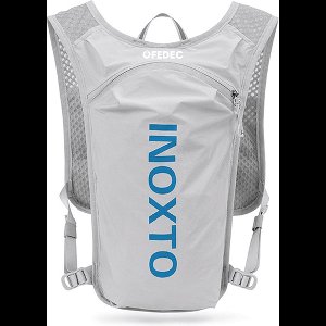 FEDEC Hardloopvest - Hardlooprugzak - Waterdicht - Reflecterend - Grijs - 5 Liter - 140 gram