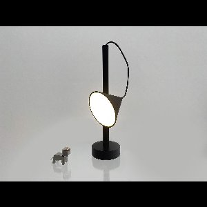 Alessi Tsumiki-Oplaadbaar-Tafellampje-Zwart