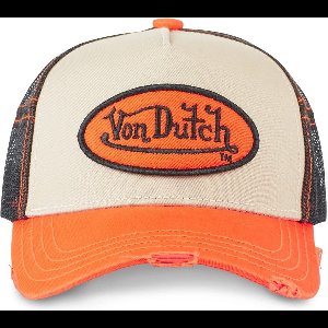 Von Dutch Men's and Women's Adjustable Baseball Cap, Multi-Sport, Soft and Comfortable, beige