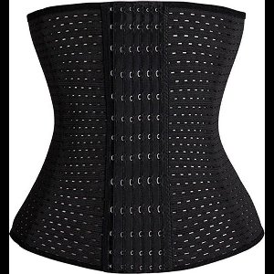 Scoby - Afslank Corset - Waist Trainer - Taille Trainer - Body Shaper Corset - Shapewear - Maat S - Zwart