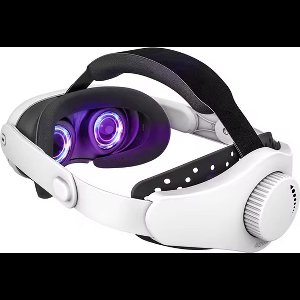 Verstelbare Vr Headset Riem voor Meta Quest 3 - Verminderd Hoofddruk - Vervangende Riem-Hoofdband - Meta Quest 3 Accessoire - Comfortabel - Gaming - Snel opladen - 10000mAh Batterij