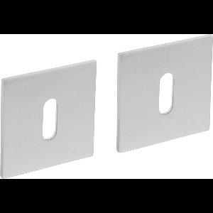 Intersteel Magneet rozet vierkant met sleutelgat rvs geborsteld