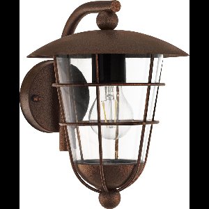 EGLO Vintage Pulfero 1 - Buitenverlichting - Wandlamp - 1 Lichts - Bruin