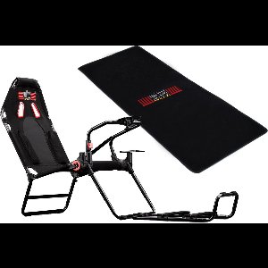 Next Level Racing - GT Lite Race Stoel + Floor Mat - Zwart