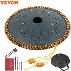 Vevor - Handpan - Klankschaal, Steel tongue drum - Handpan drum - Percussie- instrument - 14 inch- 14 tonen - C-mineur - met reistas - Navy blue