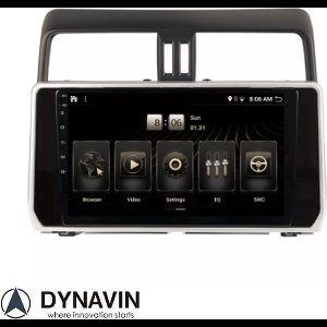 Dynavin Navigatie Toyota Landcruiser 150 carkit android 14 draadloos apple carplay android auto DSP overname