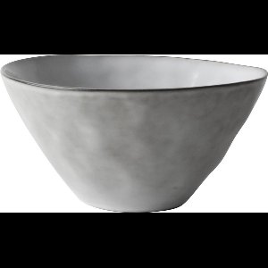 Dutch Rose Organic Kommen - Ø14 cm - Stoneware Handgemaakt - Licht Grijs