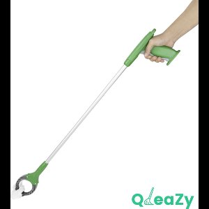 Aluminium zwerfvuilgrijper met greep en met anti-slip grijpvingers - QleaZy - Afvalgrijper / Vuilgrijper met greep