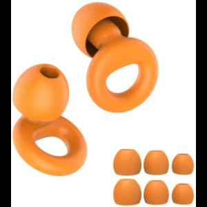 BMJ Trading ® - Oordoppen voor Slapen - Earplugs - Overprikkeling - SNR 26 dB Demping - Oordopjes voor Geluidsdemping - Herbruikbare Gehoorbescherming - Festival Oordopjes - Earplugs - 8 Dop - Oranje