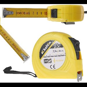 Keltin Rolmaat - Staal - 7,5 m - 25 mm - ABS Behuizing - Met Vergrendeling