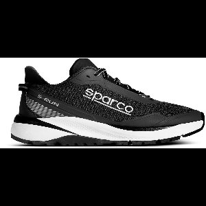 Sparco S-RUN – Lichtgewicht Sneakers met Racing DNA en Reflecterende Details - Zwart - Maat - 45