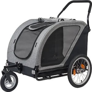 AirBuggy Cube Nest – De premium hondenbuggy uit Japan! - Eventueel uit te breiden als fietskar - Maximale belasting 45 KG