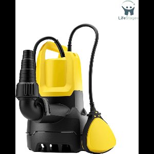 LifeStages - Dompelpomp Vuil Water - Vuilwaterdompelpomp Voor Vuil Water - Wateropbrengst 9.500 L/H - Dompeldiepte Max. 6 M - Voor Afvalwater Met Deeltjes Tot 20 Mm Groot - Restwaterhoogte 25 Mm - Druk 0,6